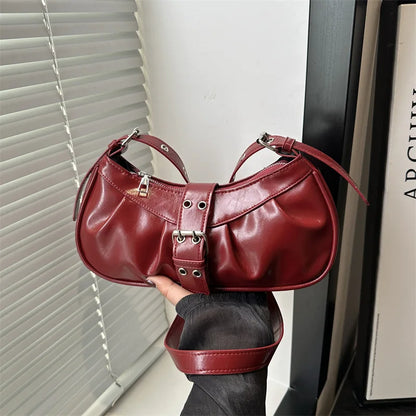 England Style Bags For Women Luxury Designer Handbags And Purses New In Polyester Vintage Rivet Small Underarm Shoulder Bag