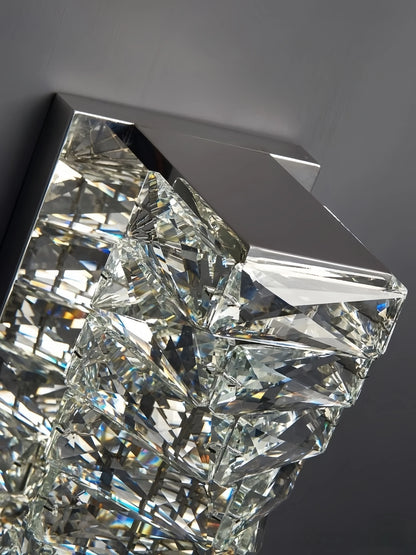 Luxury Crystal Wall Lamp Modern LED Sconce Chrome Gold Mirror Wall Light For Living Room Bedroom Aisle Indoor Decor Vanity Light