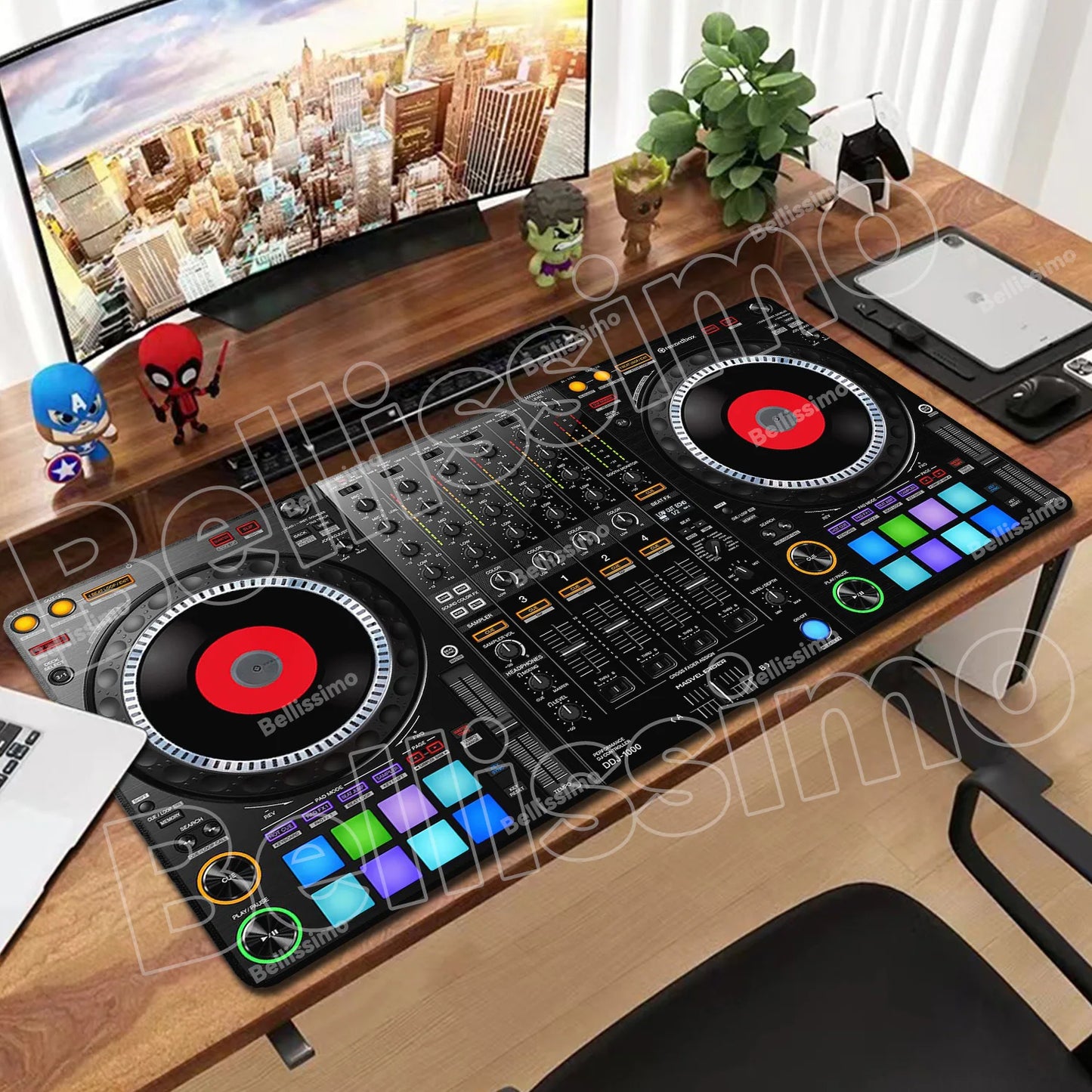 Mouse Pad Music Radio Dj Panel Gamer printon demand Custom Computer MousePad Natural Rubber Office Soft PC Accessory Desktop Pad