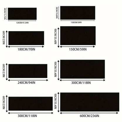 VIKAMA Black Motorcycle Racing Rug Sporty Moto Mat Garage Floor Carpet Easy Clean Modern Home Decor Entryway Runner