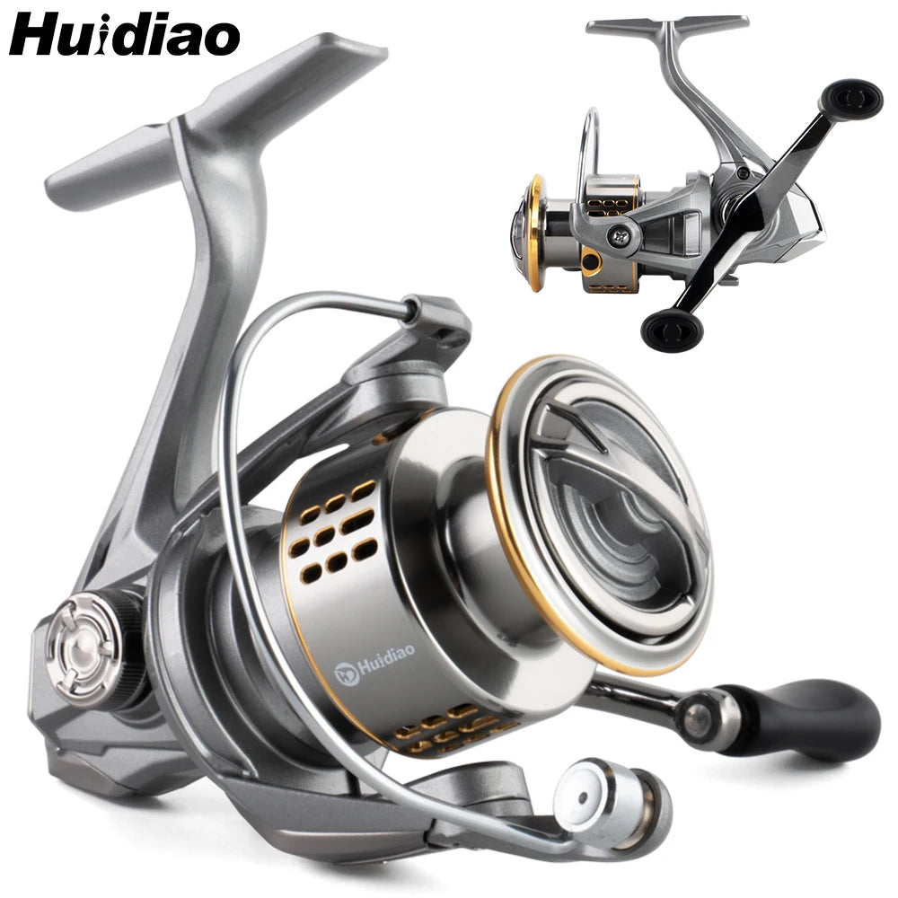 Huidiao ZA All-Purpose Spinning Reel 2000-7000 Fishing Reel 16kg Max Drag 5.2:1 Metal Spool/Handle for Freshwater Saltwater