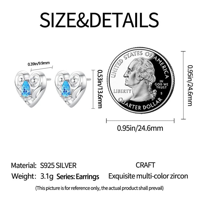 925 Sterling Silver Star Moon Heart Shape Earrings Jewelry Versatile Hoop Earrings For Women Jewelry Fine Birthday Party Gifts