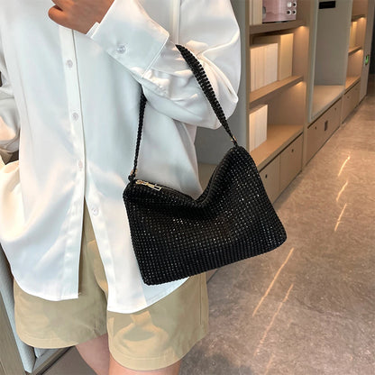 NEW Evening Clutch Bag for Women Glitter Elegant Top Handle Bags Ladies Party Wedding Bag Shiny Rhinestone Handbag Purses New