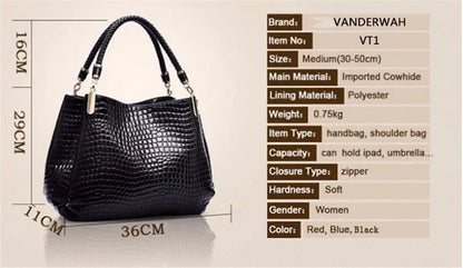 Genuine Soft Pu Leather Handbags for Women Vintage Shoulder Tote Bag Luxury Designer Ladies Large Capacity Purse Bags Sac A Main