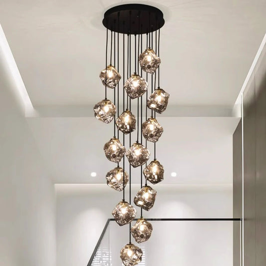 Modern home decor led lights pendant light lamps forstaircase Chandeliers for living room hanging light indoor lighting