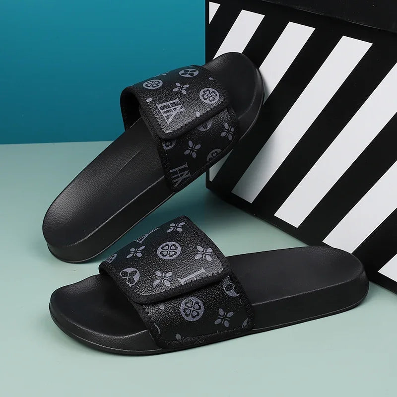 Summer Men Slippers Luxury Sport Slides Outdoor Street Clogs Quick Dry Beach Sandals Male Indoor Home Shoes Loafers Flip Flops