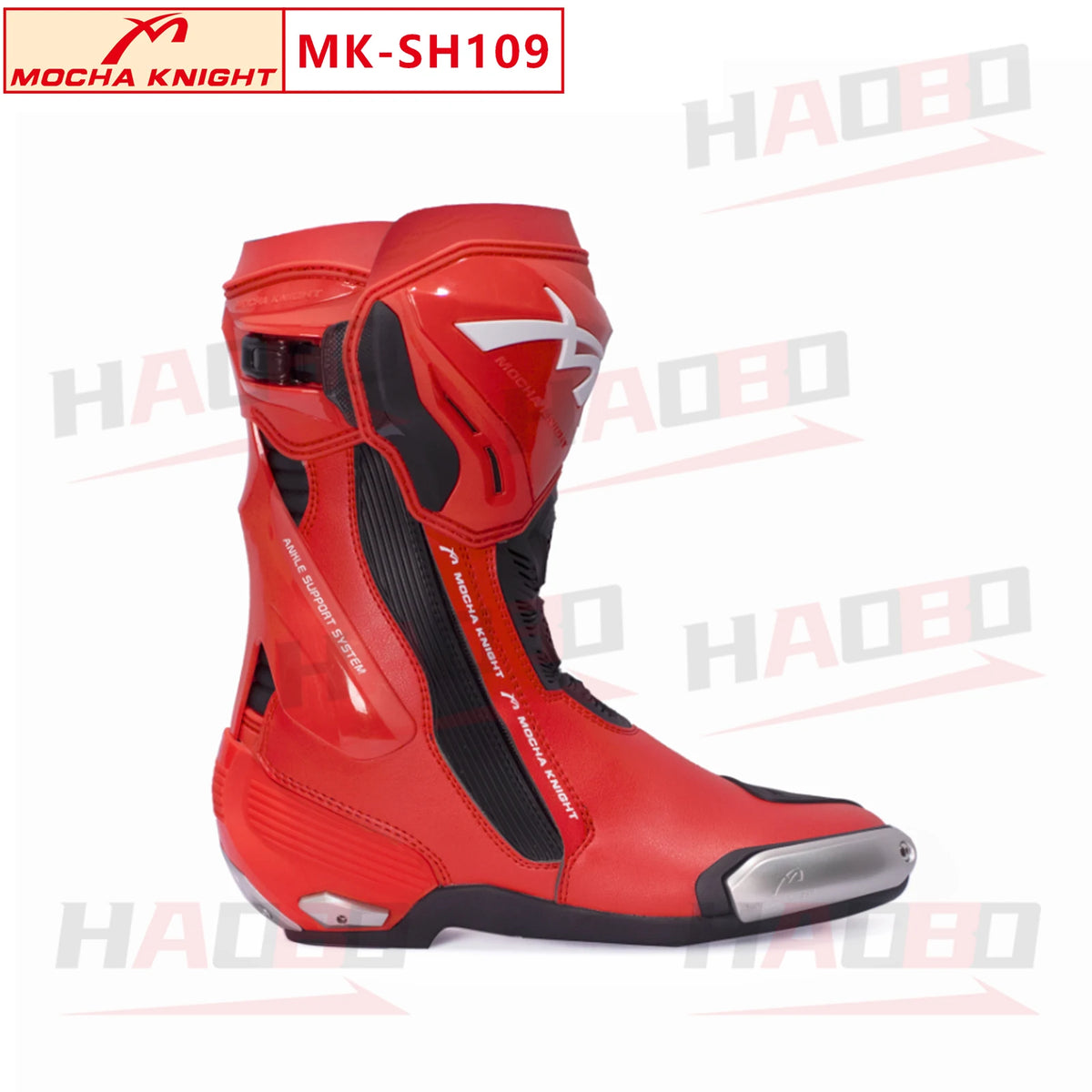 BENKIA SH109 Mocha Motorcycle Boots CE Certification Professional Track Riding Botas Men Women Anti Slip Waterproof Boots