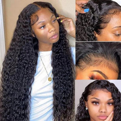 40 42 Inch 13x4 13x6 Water Wave HD Lace Front Wigs For Black Women Curly 360 Full Lace Wigs Human Hair Wet Deep Wave Frontal Wig