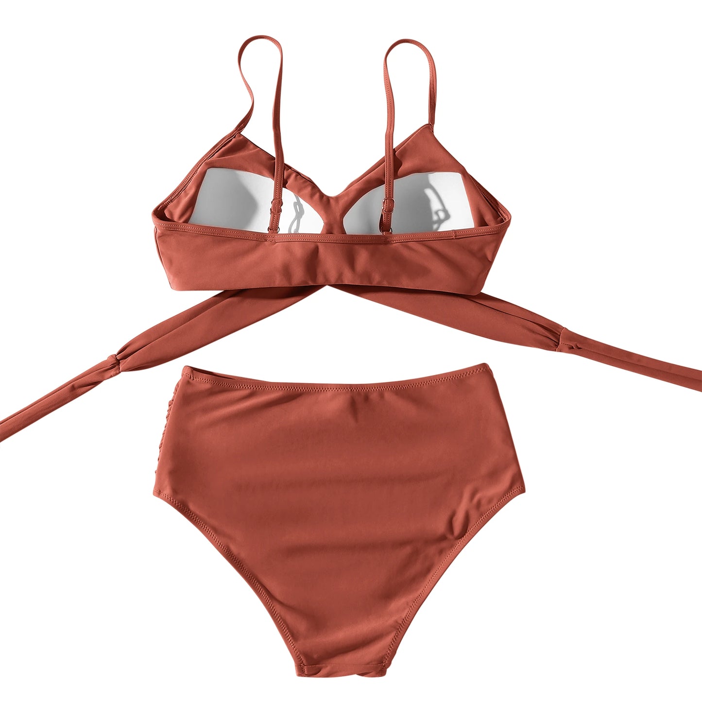 Push Up Bikini Women Swimsuits 2026 Sexy Swimwear Female Brazilian Bikini Set High Waist Biquini Swimming Suits Solid Beachwear