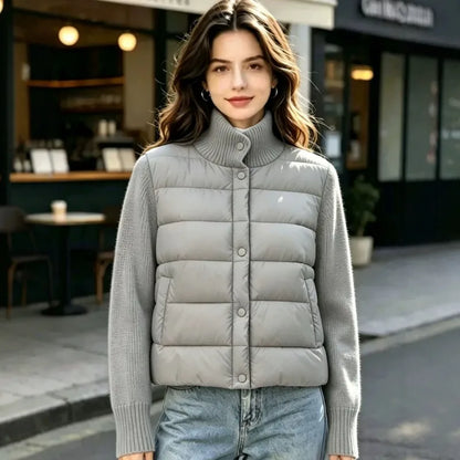 Winter Women's Jacket Thick Warm Short Parka Black Coats Woman Parkas Elegant Zipper Cotton Jackets Coat Female New