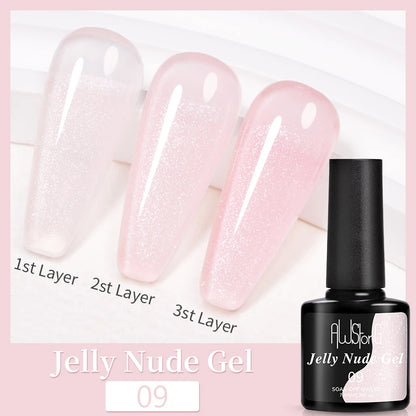 7.5ml Golden Light  Magnetic Gel Golden Gems Magnetic Gel Nail Polish Cat Nail Sparkling Glitter Semi Permanent Varnish