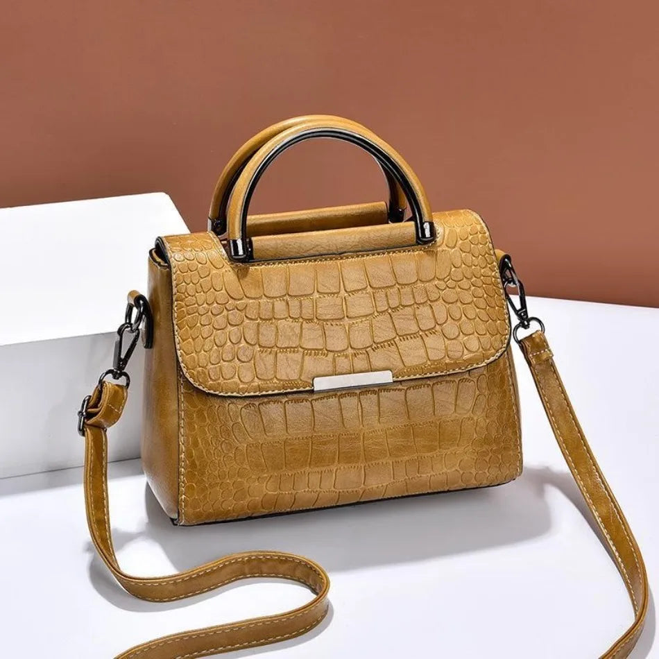 Women Vintage Bucket Shoulder Bag PU Leather Large Capacity Handbag Purse Ladies Fashion Crossbody Bag Tote