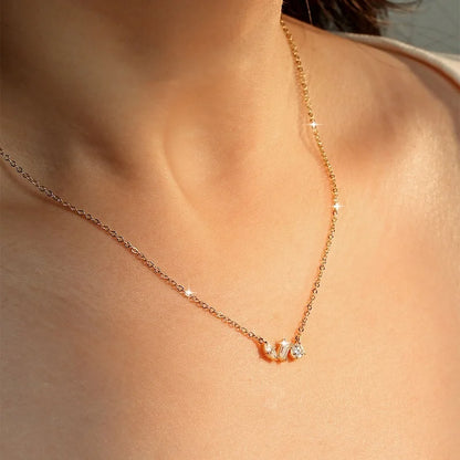 Rrjzz Three Stone D-Color Full Moissanite Pendant Necklace for Women Marquise Emerald Round Cut Necklace Birthday Jewelry Gifts