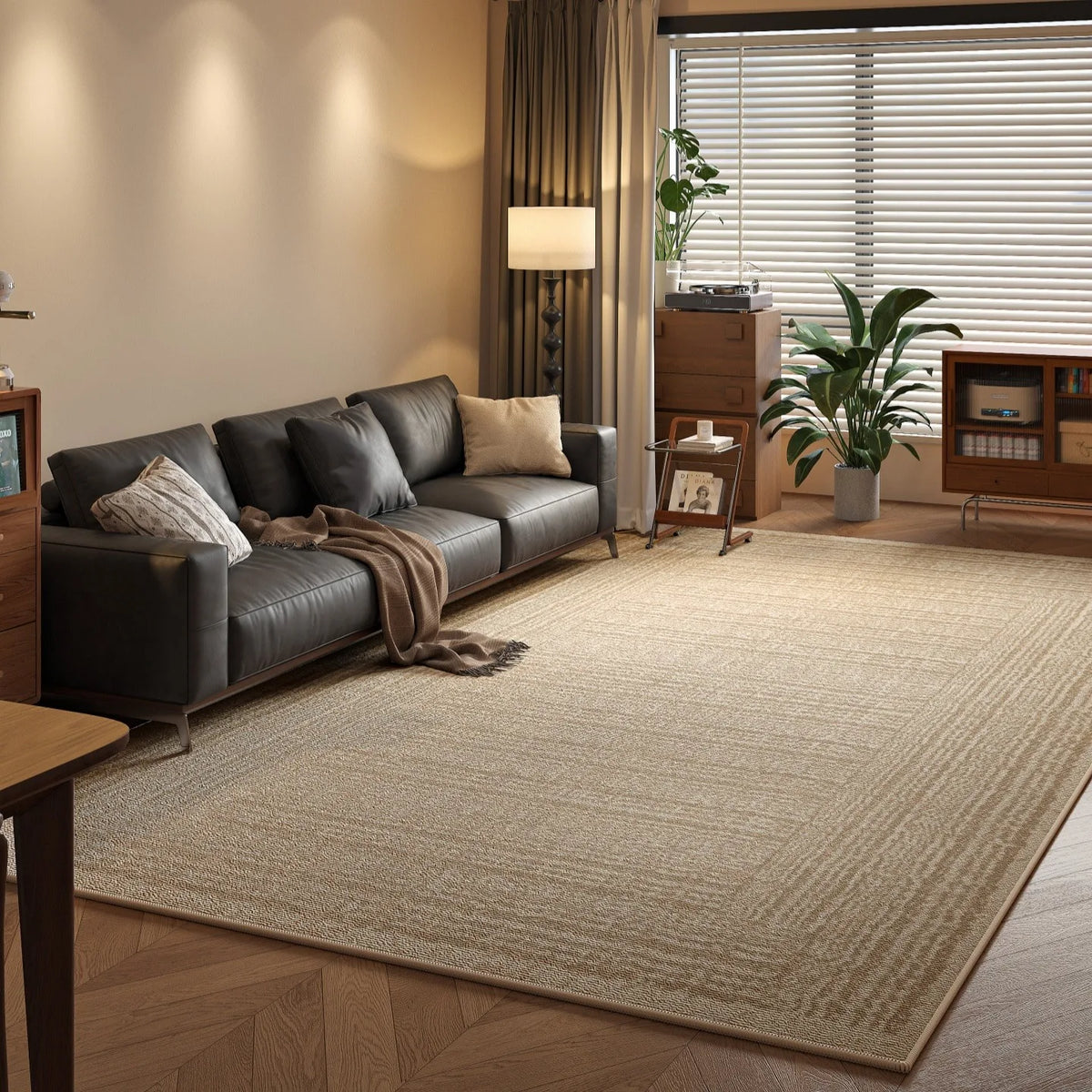 Large Area Carpet For Living Room Rug Bedside Bedroom Floor Mat Loop Pile TPR Non-Slip Waterproof Rugs 카페트 거실 대형 Alfombra Salón