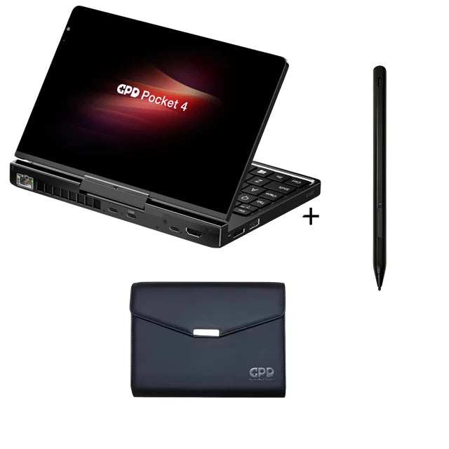 New GPD Pocket 4 2025 Mini Laptop PC 8 Inch AI 9 HX 370 8840U 16/32/64GB RAM 1/2TB NVME SSD 2K 144HZ Full-featured Handheld WIFI