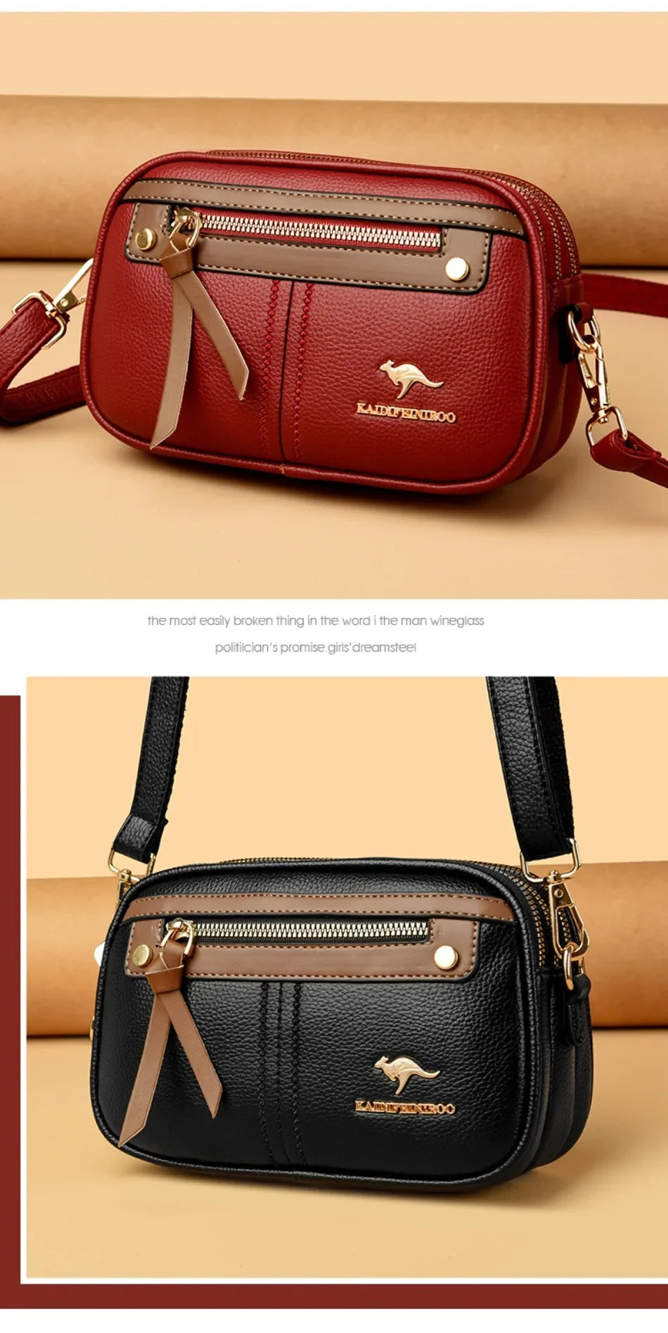 Genuine  3 Layers Luxury Designer Purses and Handbags Women Bag High Quality Leather Shoulder Sac  Bags for Women 2024Sac A Main
