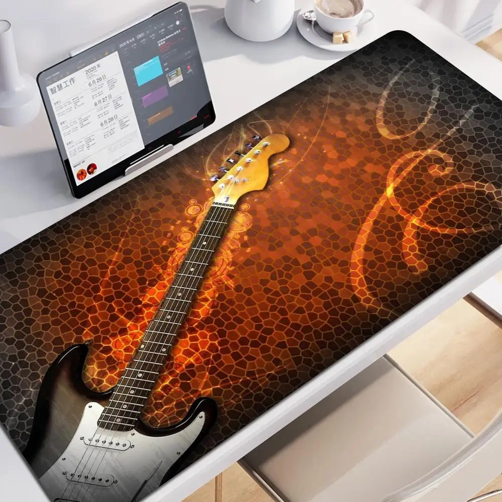 Large Mouse Pad .Mousepad Fender Guitar Gamer Keyboard Mat Game Mats Office Accessories Mausepad Gaming Computer Table Stitch