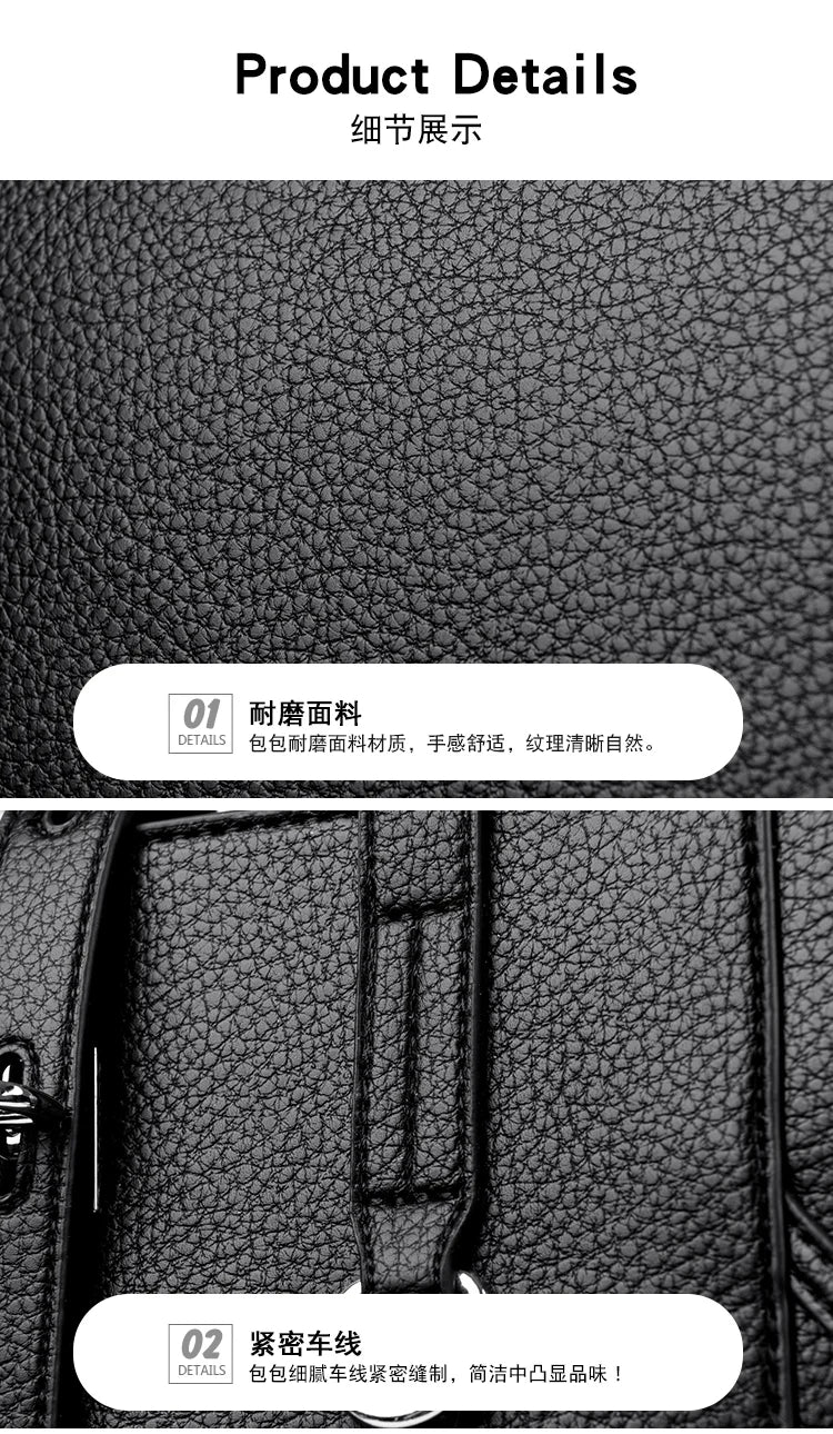 Luxury Brand PU Leather Shoulder Bags Women Fashion Large Capacity Handbag Elegant Crossbody Purse For Ladies Casual Office Tote
