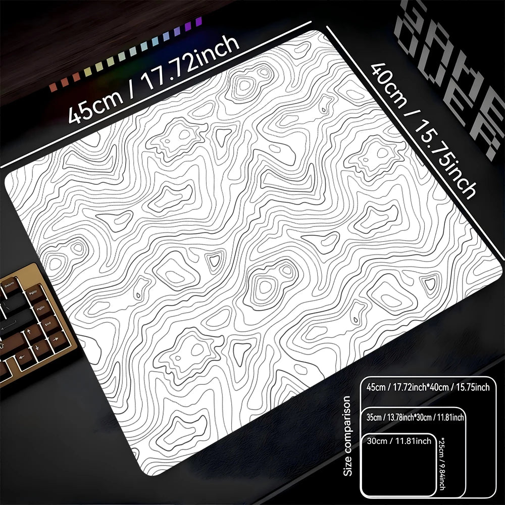 Fluid Mouse Pad 22X18 40X45 Square Computer Accessories Office Game Table Mats Rubber Anti-slip Mousepads Small Decor Desk Pads