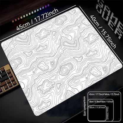 Fluid Mouse Pad 22X18 40X45 Square Computer Accessories Office Game Table Mats Rubber Anti-slip Mousepads Small Decor Desk Pads