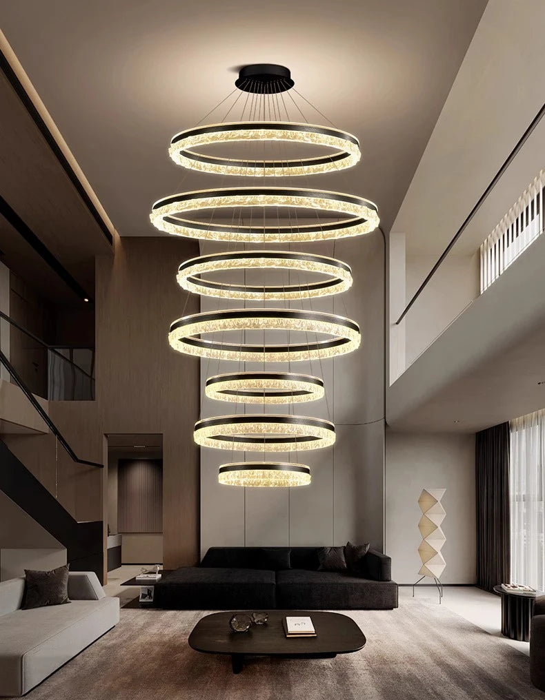 Modern Home Decor Ring LED Lights Pendant Light Lamps for Living Room Chandeliers for Dining Room Hanging Light Indoor Lighting