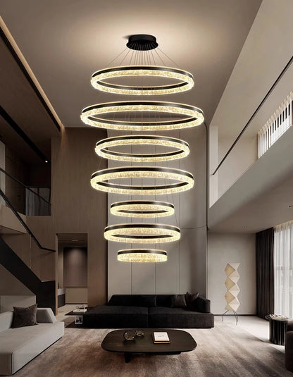 Modern Home Decor Ring LED Lights Pendant Light Lamps for Living Room Chandeliers for Dining Room Hanging Light Indoor Lighting