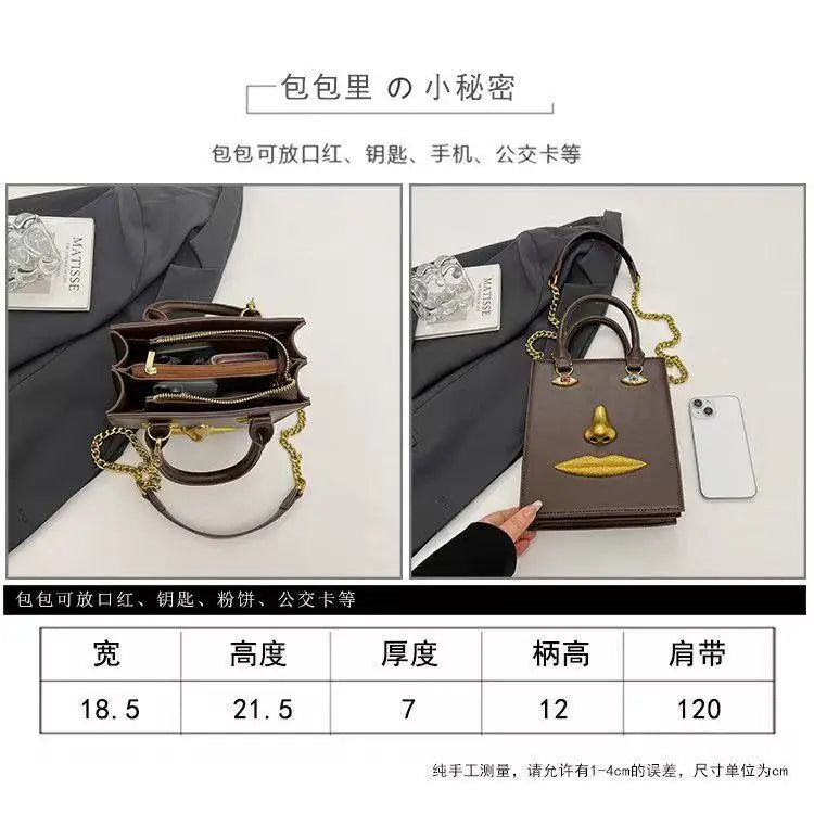 Luxury Brand Classic Women's Handbag In Elegant Leather - Fashionable Shoulder Crossbody Bag For Ladies Designer