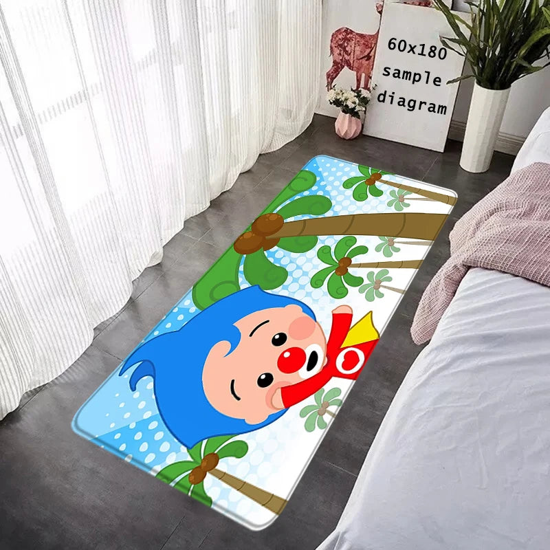 Cartoon Foot Rug Welcome Floor Mat for Entryway Plim Plim Bathroom Hallway Carpet Kitchen Water Adsorbed Rugs Fluffy Home Decor