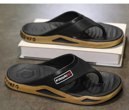 Flip-Flops For Men Breathable Comfortable Beach Sandals for Men Casual Shoes Flip-Flops Fashion Slippers for Outdoors