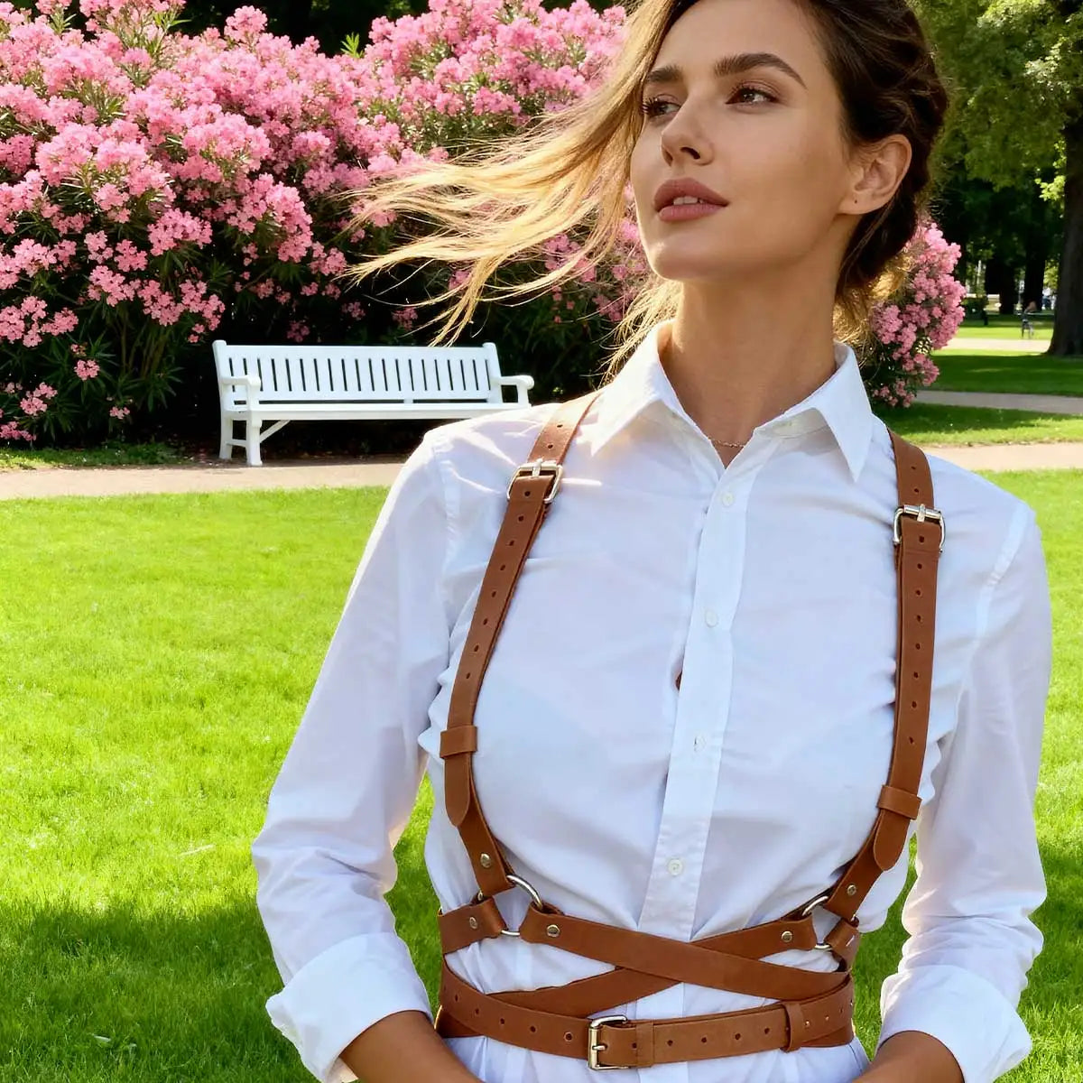 Women Fashion Punk Harness Belts Harajuku Chest Harness Corsett Belt Suspenders for Women Waist Belt Gothic Clothing Accessories