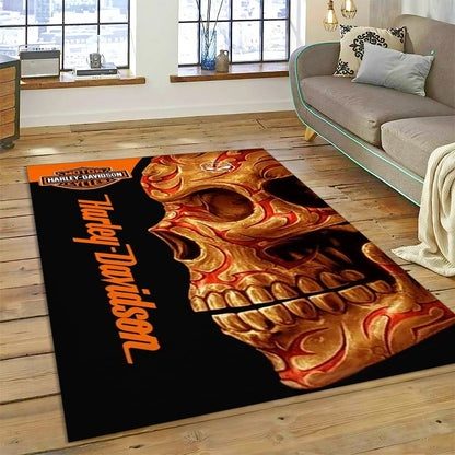 27 Style Harley-y Motorcycle Logo Rug Carpet for Living Room Bedroom Home Decor,floor Mat Non-slip for Sofa Doormat Gift kids