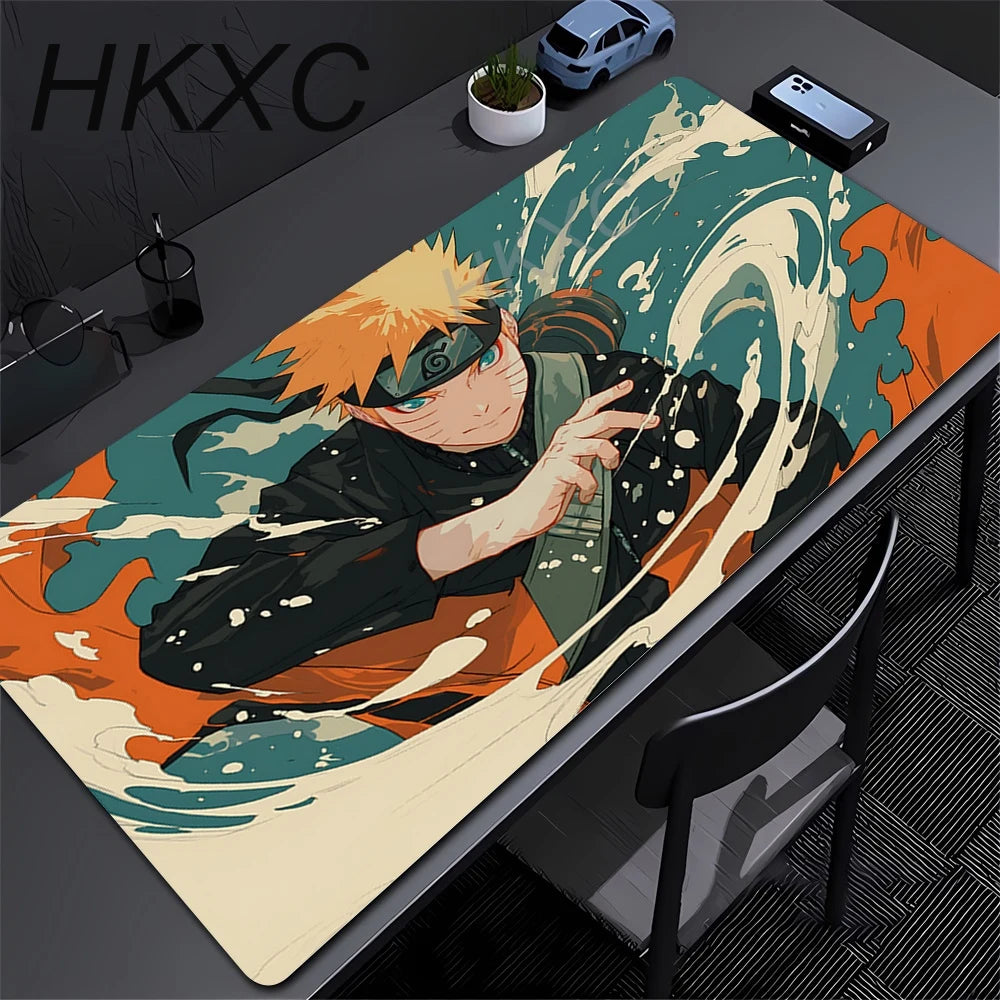 Gamer PC Computer Large 900x400 XXL Desk Mat Naruto Itachi Uchiha Mouse Pads Keyboard Anime Gaming Accessories Mousepad Carpet