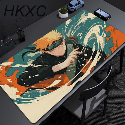 Gamer PC Computer Large 900x400 XXL Desk Mat Naruto Itachi Uchiha Mouse Pads Keyboard Anime Gaming Accessories Mousepad Carpet