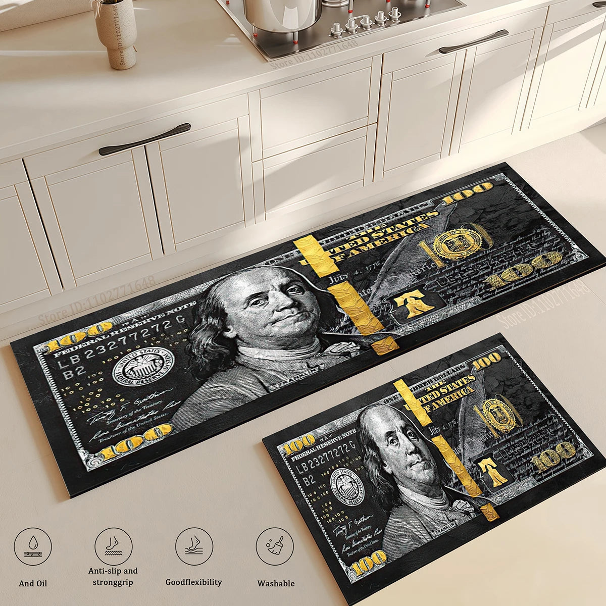 Living Room Dollar Luxury Kitchen Absorbent Foot Carpets Entrance Doormat Kawaii Rug Floor Mat Anti Slip Mat Home Hallway Decors