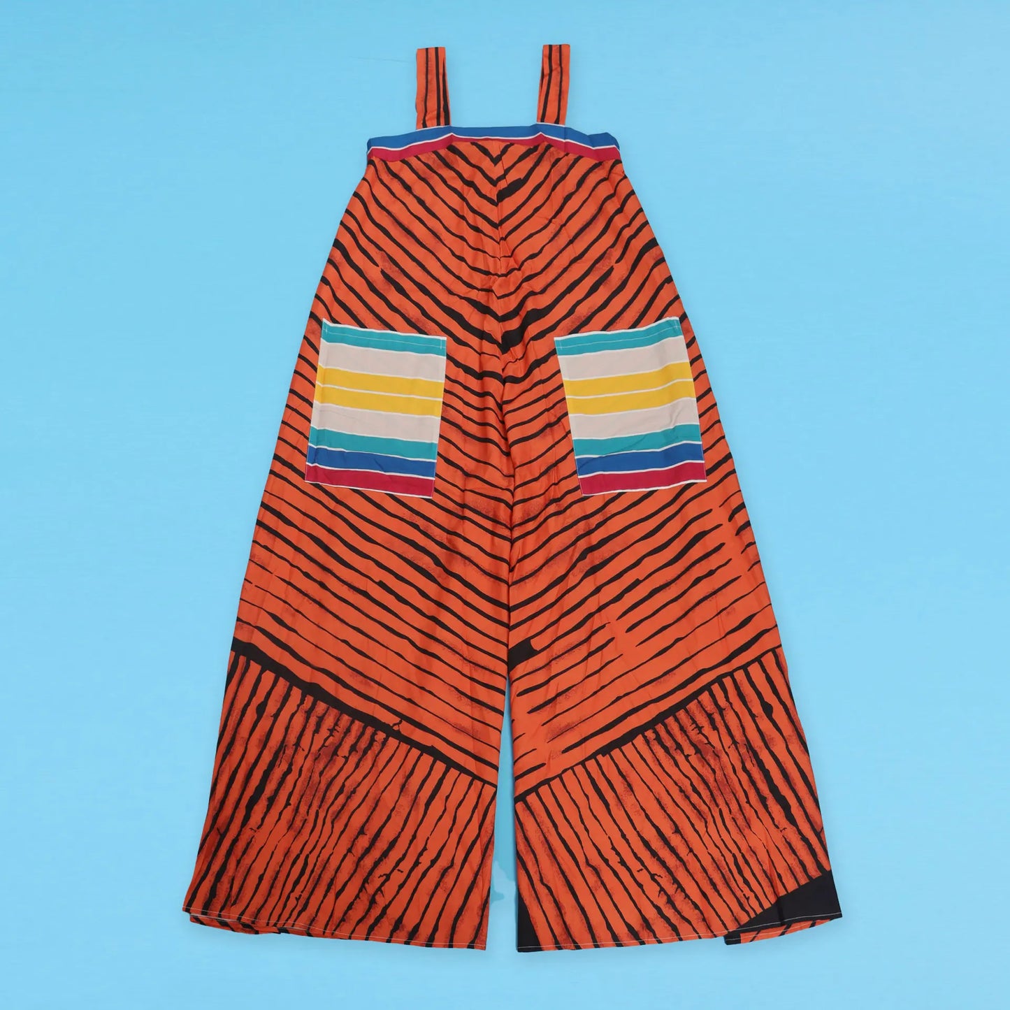 Jumpsuits Women Sling One Piece Print Striped Sleeveless Overalls Wide Leg Long Pants Loose Casual Rompers Elegant Splice