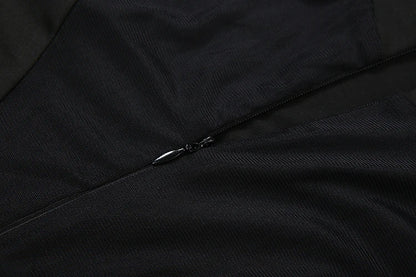 Kliou Sexy Fashion Jumpsuits Woman Mesh Patchwork Zip Turtleneck Full Sleeve Skinny Stretch Midnight Club Party Hipster Overalls