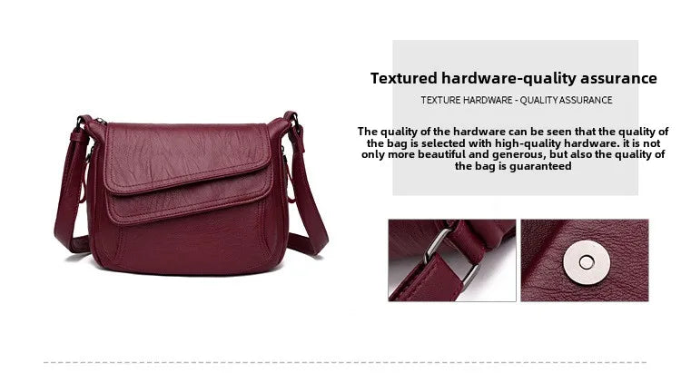 Luxury Designer Handbag High Quality Soft Leather Purses And Handbags Casual Shoulder Messenger Bags for Women 2024 New Sac