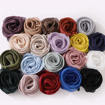 Premium Chiffon Hijabs For Woman Soft Long Turban Veil Scarves Muslim Hijab Shawls Islam Women Head Wraps Accessoires Ramadan