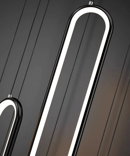 Modern ring stairs led lights pendant light lamps for living room led Chandeliers for dining room hanging light indoor lighting
