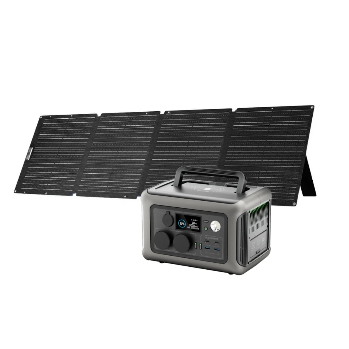 ALLPOWERS R600 Portable Powerstation with Solarpanel (Optional)，299Wh 600W LiFePO4 Battery for Home Backup Outdoors Camping RV