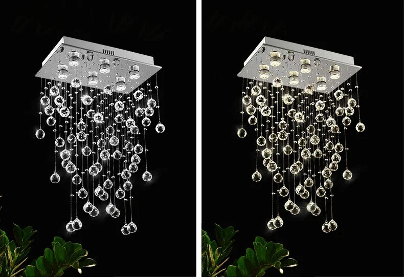 Modern Led Crystal Chandelier For Living Dining Room Luxury Kitchen Indoor Lighting Creative Home Decor Lamp K9 Cristal Lustre