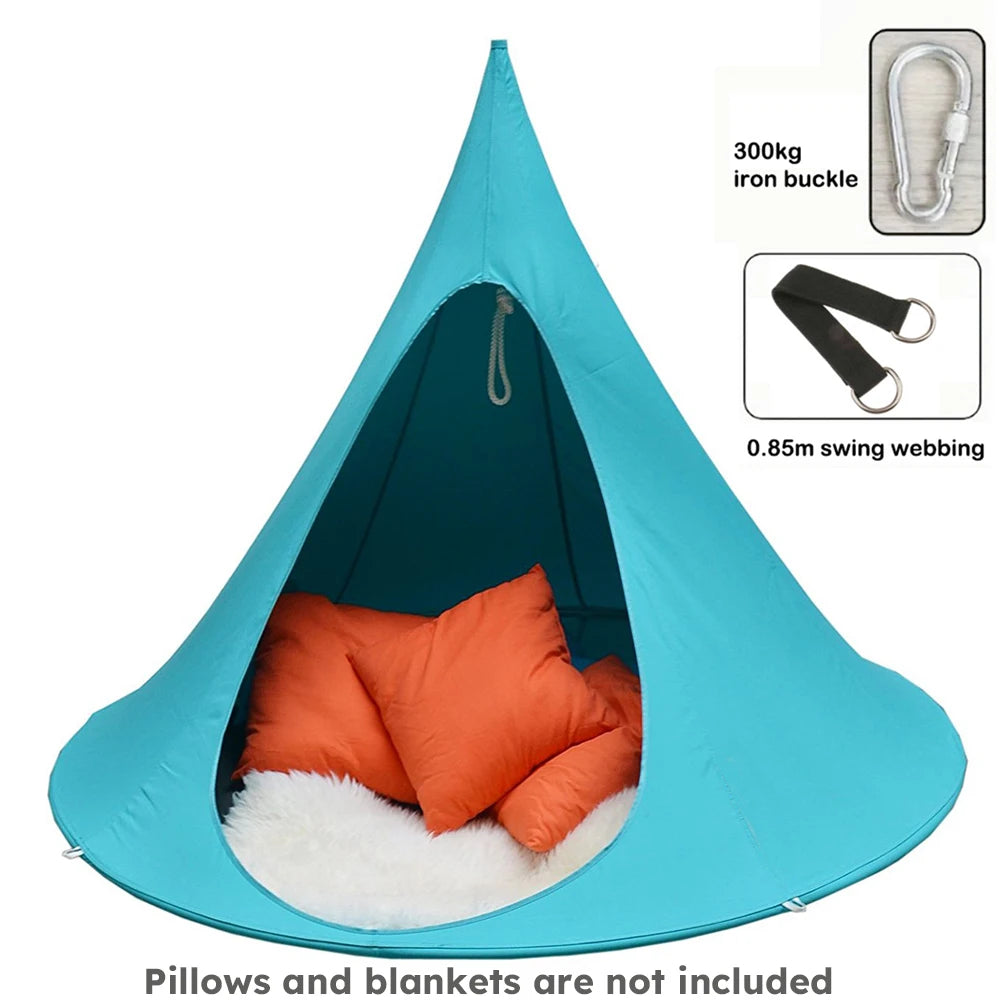 Hanging Chair Hammock, Portable Butterfly Shaped Swing Hanging Chair, 1200D Oxford Fabric Waterproof Casual Hanging Double Swing For Indoor Bedroom Living Room Decor, Outdoor Patio Garden And Camping
