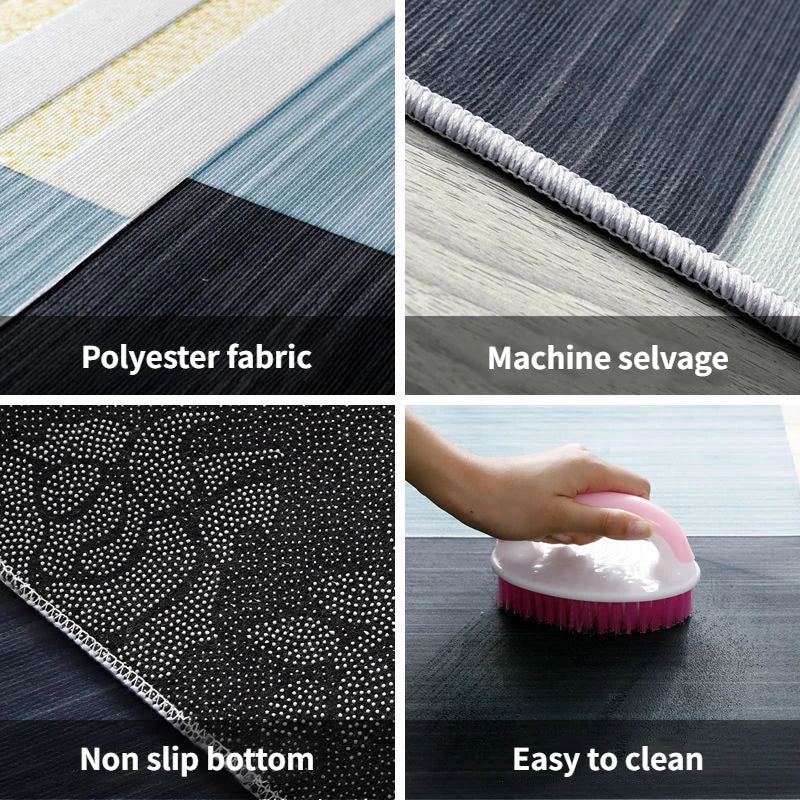 Modern Halloween Party Decoration Floor Mats Antiskid Washable Living Room Sofa Carpet Easy Clean Bedroom Bedside Mat Customized