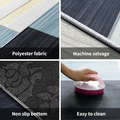 Modern Halloween Party Decoration Floor Mats Antiskid Washable Living Room Sofa Carpet Easy Clean Bedroom Bedside Mat Customized