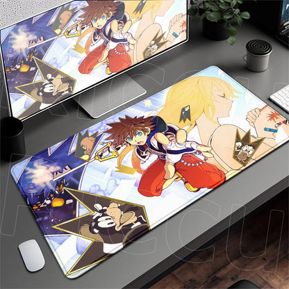 Anime Mousepad Hot Gaming K-kingdom H-hearts Non-Slip Laptop Long Deskmat Xxl Office Extended Mouse Mat Gamer Speed Keyboard Pad