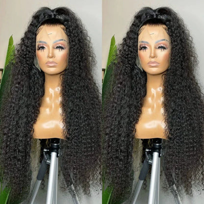Geeta Curly Drawstring Wigs 13x6 Kinky Curly Lace Front Wig 13x4 Human Hair Lace Frontal Wigs Human hair for Women 4x4 5x5 Wig