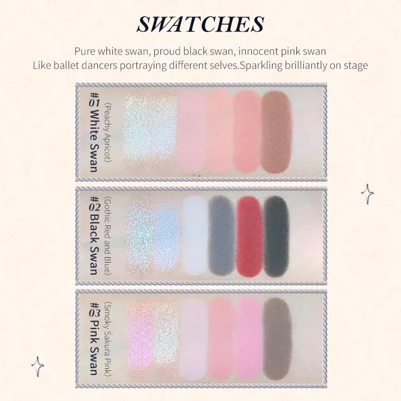 Flower Knows Makeup Set Box Full Swan Bear Garden Collection Embossed Blush Shine Lipstick Kit Foundation  All in Maquiagem Kit