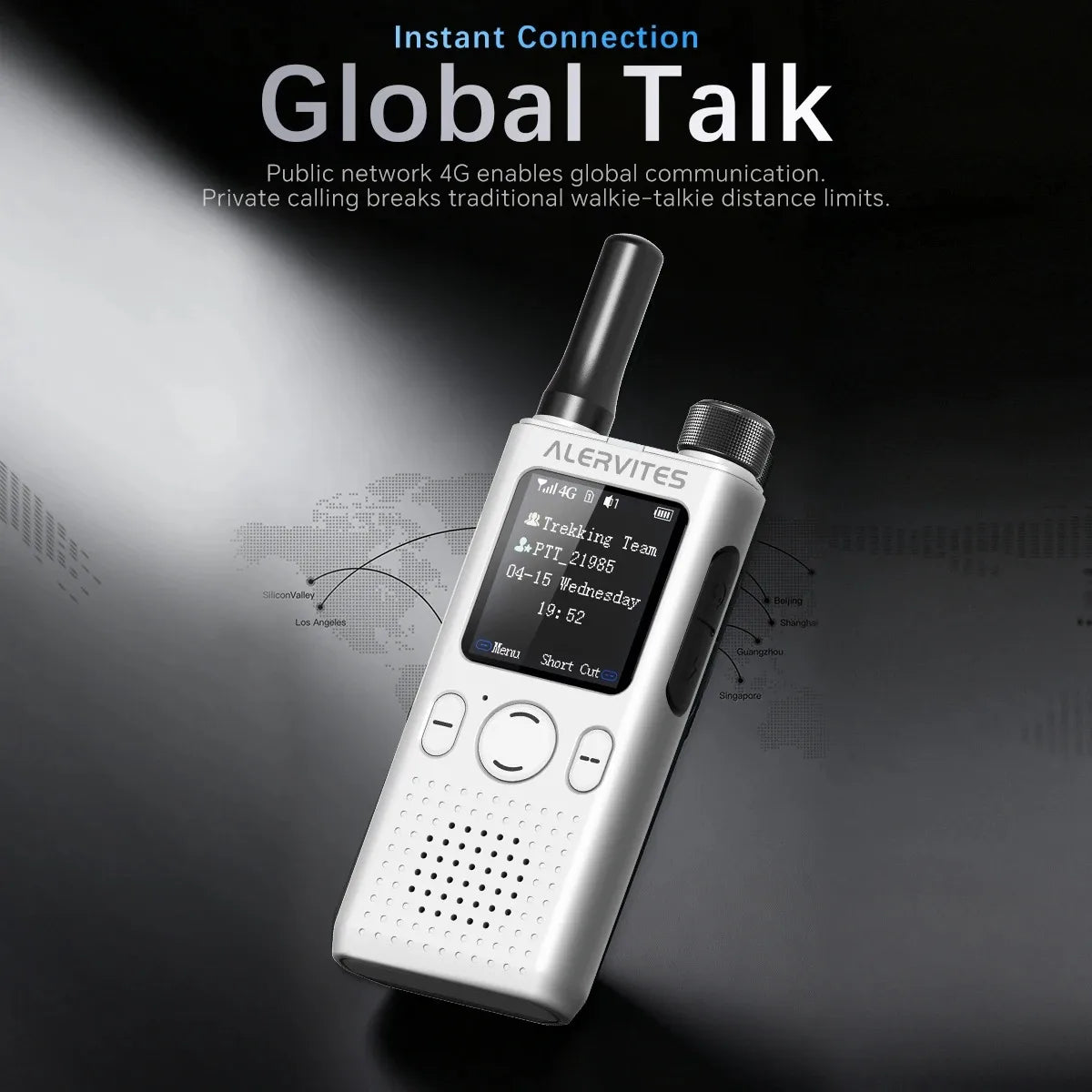 2PC BAOFENG AT1 Walkie Talkie 4G/5G Radio POC Unlimited Distance Group Call 2200mAh OLA PTT Portable Ham Radio 2PCS EU Version