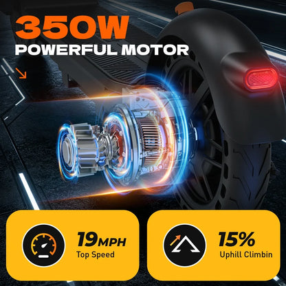 C8 Adult Electric Scooter 350W 15mph Max Speed 8.5 Inch Tire Foldable E Scooters 12Miles Max 36V 5.2AH US Stock Fast Delivery