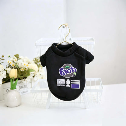 Trendy Printed Pet Sweatshirt Soft Breathable Puppy Shirts Multi Color Cute Outfit For Small Dogs Cats Spring Autumn Daily Wear